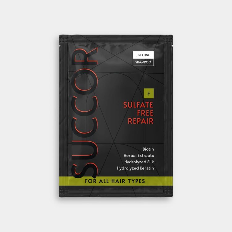 Бессульфатный восстанавливающий шампунь для всех типов волос Sulfate Free Repair Shampoo, 10 мл