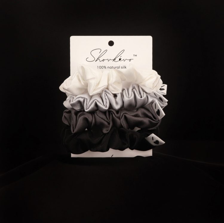 Набір резинок з натурального шовку