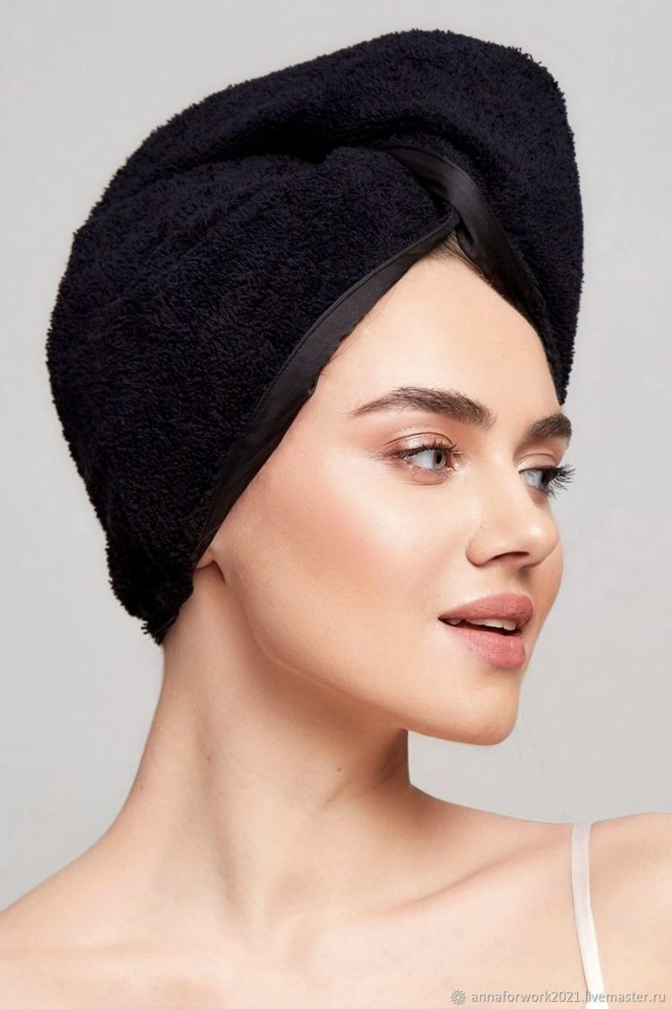 Комбинированный тюрбан для волос