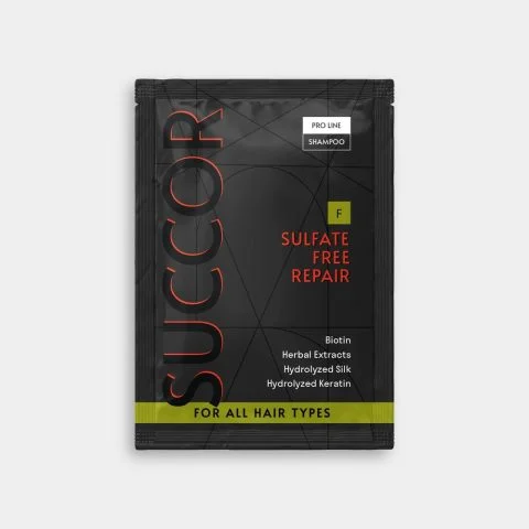 Безсульфатний відновлюючий шампунь для всіх типів волосся Sulfate Free Repair Shampoo, 10 мл