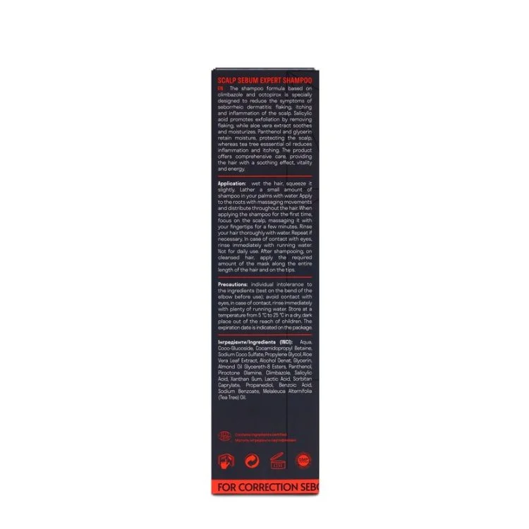 Шампунь для корекції проявів себорейного дерматиту Scalp Sebum Expert Shampoo, 250 мл - фото №3